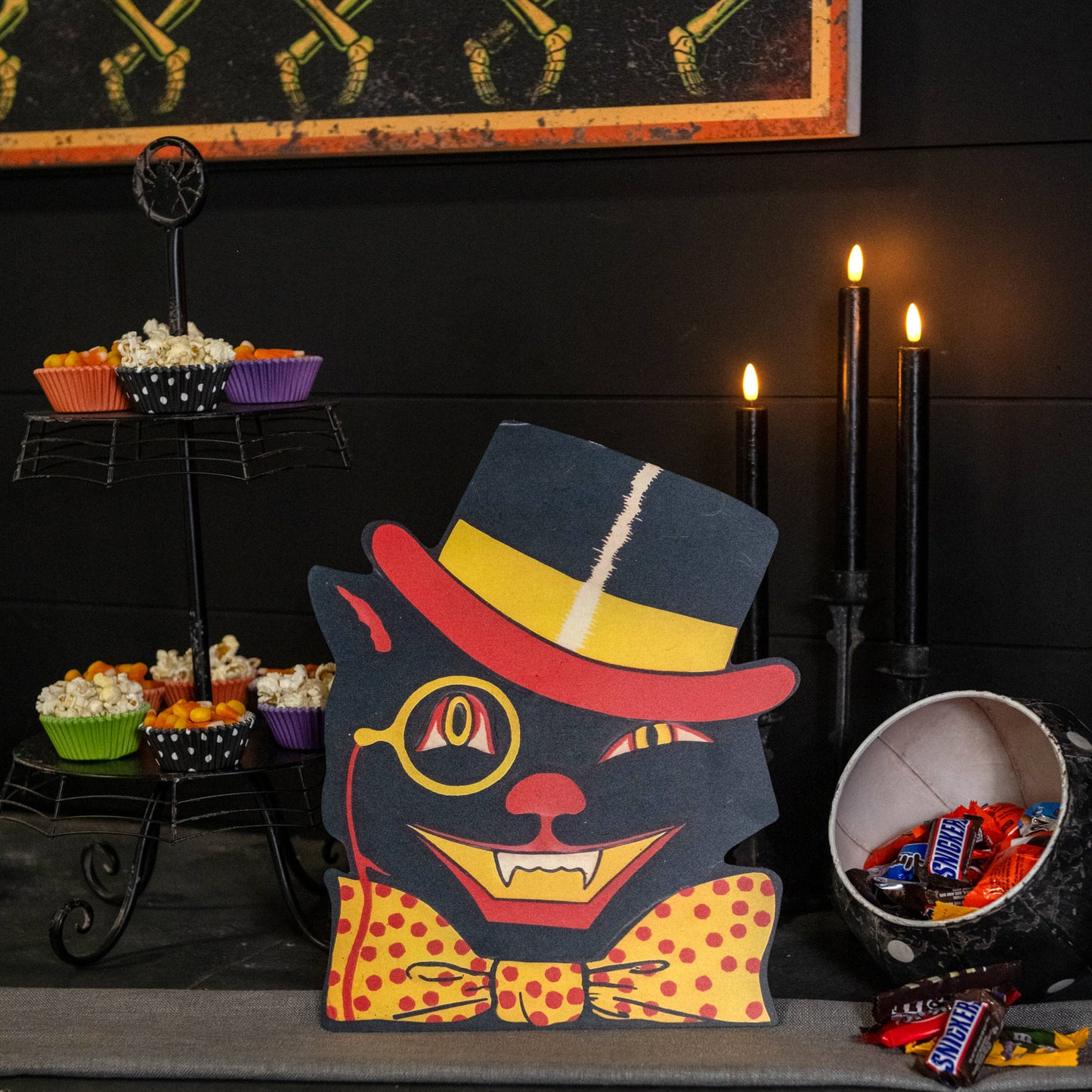 VINTAGE TOP HAT CAT DUMMY BOARD